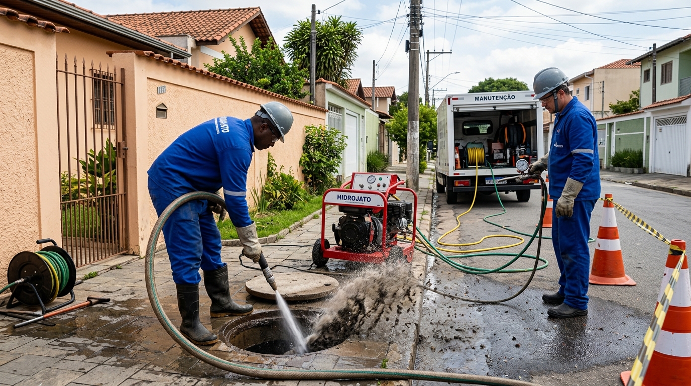 Hidrojateamento residencial em Maringá-PR